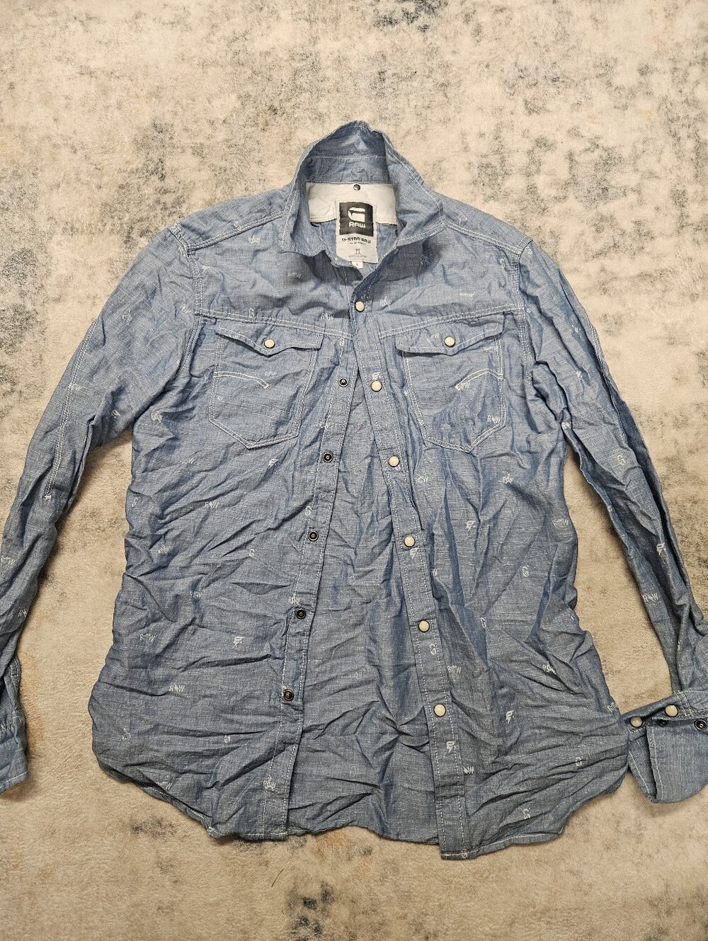 G-star Raw Blue Denim Shirt